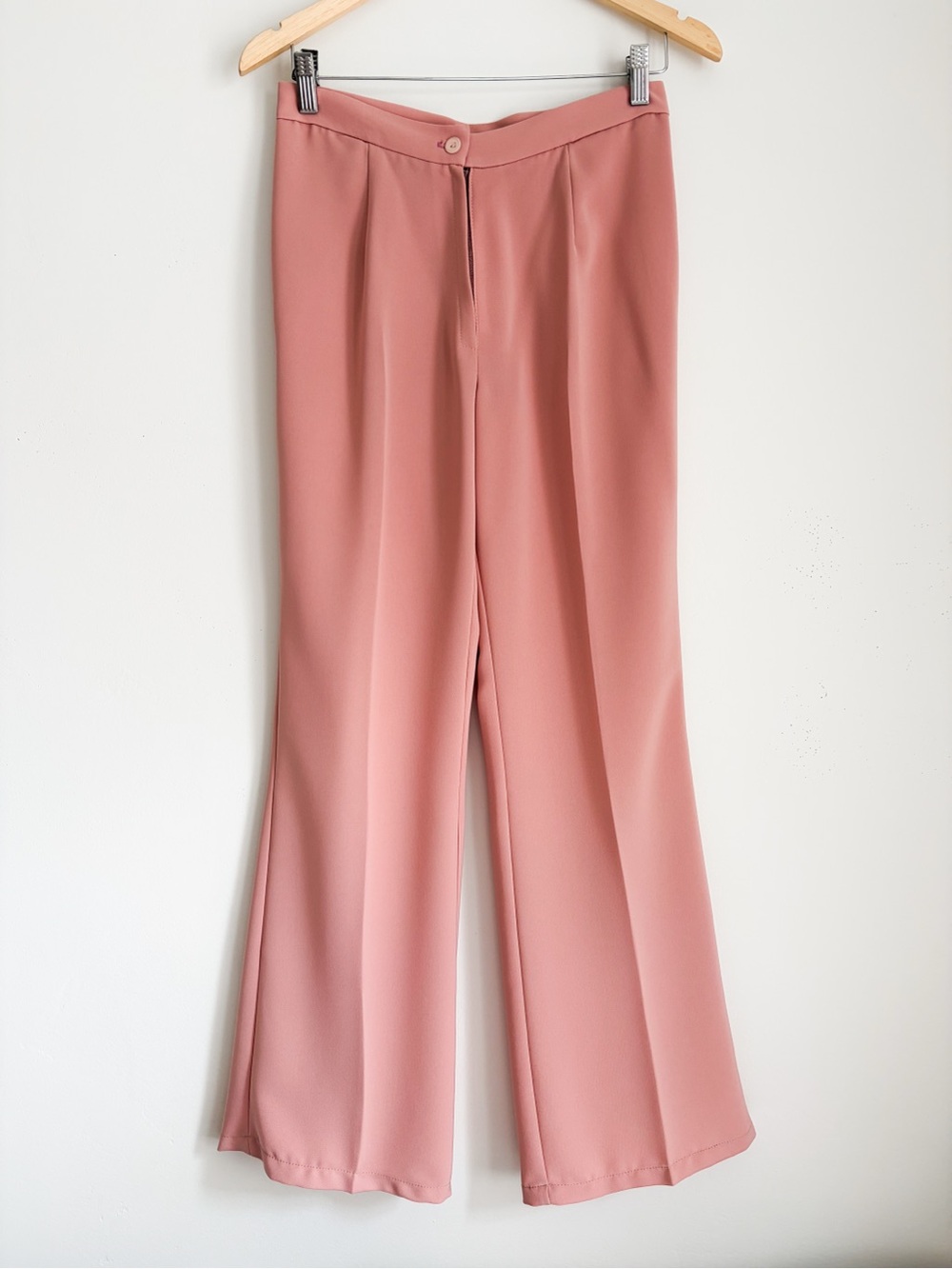 Vintage AGMIR Pink High-Rise Trousers, Size S - Made in Europe